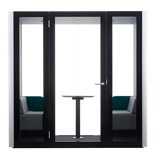 Exstopod phone booth U-pod privacy solution